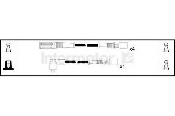 Ккомплект проводов зажигания 73170 STANDARD