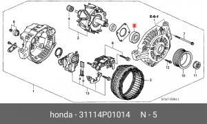 Подшипник генератора 31114P01014 HONDA
