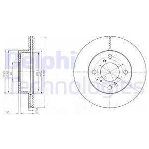 Тормозной диск BG3499 DELPHI