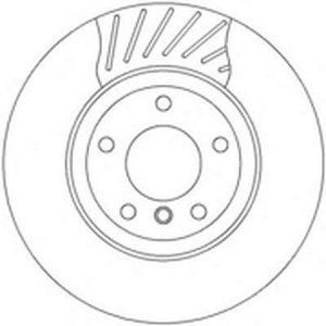 Тормозной диск 562318B BENDIX JURID