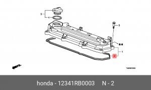 Прокладка крышки ГБЦ 12341RB0003 HONDA