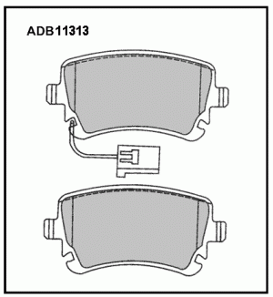 Колодки тормозные дисковые ADB11313 ALLIED NIPPON