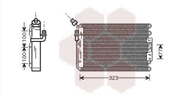Конденсатор, кондиционер 74005042 VAN WEZEL