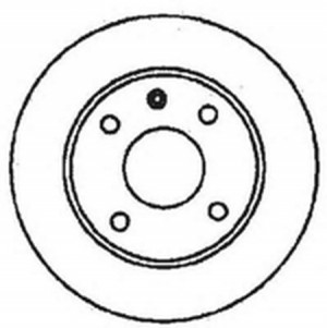 Тормозной диск 561373B BENDIX JURID