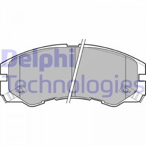 Комплект тормозных колодок, диско LP964 DELPHI