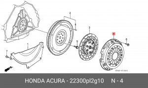Нажимной диск сцепления 22300PL2G10 HONDA