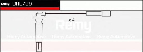 Ккомплект проводов зажигания DRL799 DELCO REMY