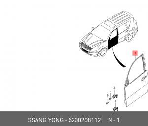 Дверь передняя 6200208112 SSANG YONG