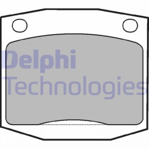 Комплект тормозных колодок, диско LP96 DELPHI