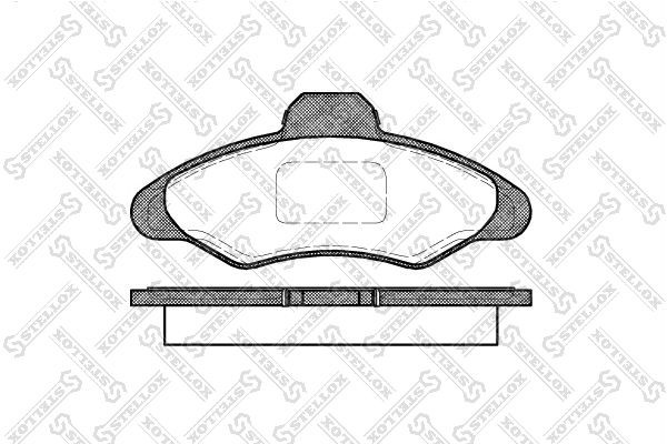 Колодки тормозные дисковые 342-000-SX STELLOX