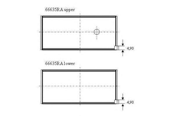 Подшипник 66635RA GLYCO