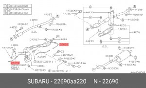 Лямбда-зонд 22690AA220 SUBARU