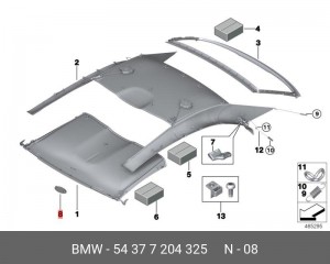 Накладка 54 37 7 204 325 BMW