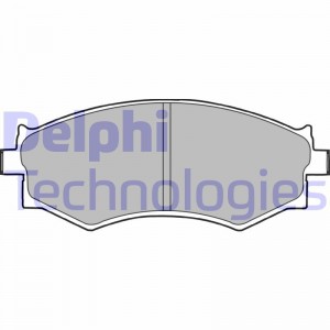 Комплект тормозных колодок, диско LP1228 DELPHI