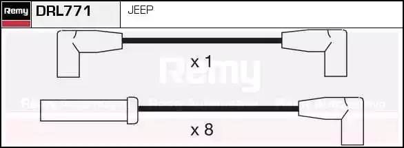 Ккомплект проводов зажигания DRL771 DELCO REMY