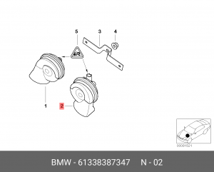 Сигнал звуковой 61 33 8 387 347 BMW