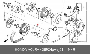 Деталь 38924PWAJ01 HONDA