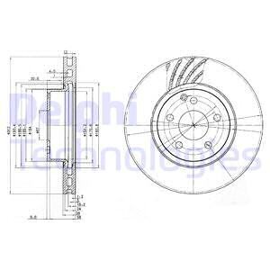 Тормозной диск BG3756 DELPHI