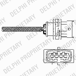 Лямбда-зонд ES1078912B1 DELPHI