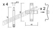 Комплектующие, колодки дискового тормоза KIT083 TRUSTING
