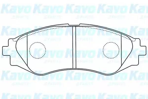 Комплект тормозных колодок, диско BP1011 KAVO PARTS