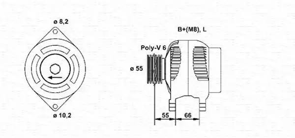 Генератор 943354075010 MAGNETI MARELLI