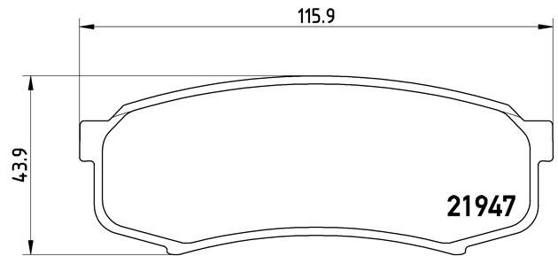 Комплект тормозных колодок, диско P83024 BREMBO