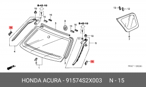 Деталь 91574S2X003 HONDA