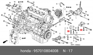 Деталь 957010804008 HONDA