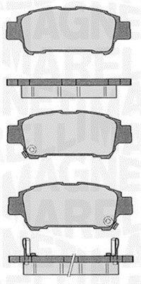 Комплект тормозных колодок, диско 430216171023 MAGNETI MARELLI