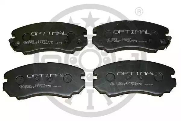 Комплект тормозных колодок, диско 12267 OPTIMAL