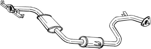 Средний глушитель выхлопных газов 283-077 BOSAL
