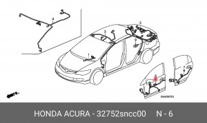 Жгут проводов 32752SNCC00 HONDA