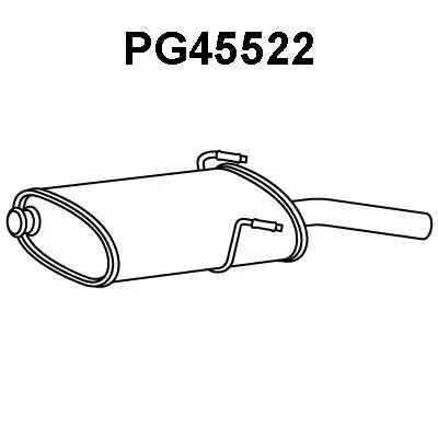 Глушитель выхлопных газов конечный PG45522 VENEPORTE