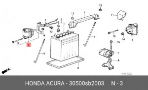 Катушка зажигания 30500SB2003 HONDA