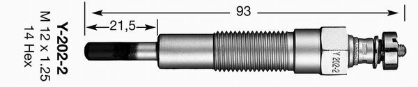Свеча накаливания 3226 NGK NTK