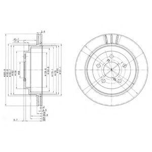 Тормозной диск BG3154 DELPHI