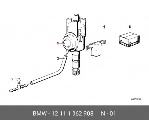 Распределитель зажигания 12 11 1 362 908 BMW