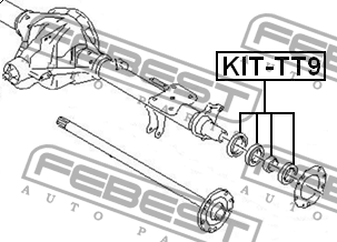 Подшипник ступицы колеса (комплект) KIT-TT9 FEBEST
