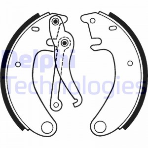 Комплект тормозных колодок LS1158 DELPHI