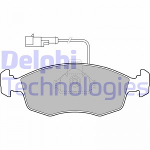 Комплект тормозных колодок, диско LP1416 DELPHI