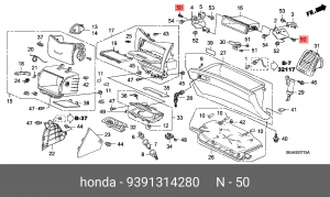 Винт крепления 9391314280 HONDA