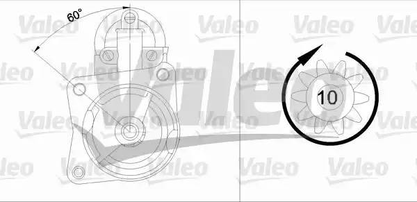 Стартер 455661 VALEO PHC