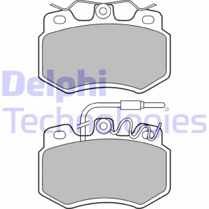 Комплект тормозных колодок, диско LP536 DELPHI