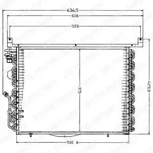 Конденсатор, кондиционер TSP0225192 DELPHI