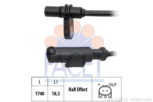 Ккомплект проводов зажигания 47203 FACET