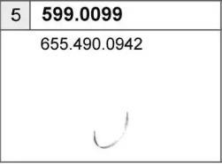 Монтажный комплект, глушитель 5990099 ASSO