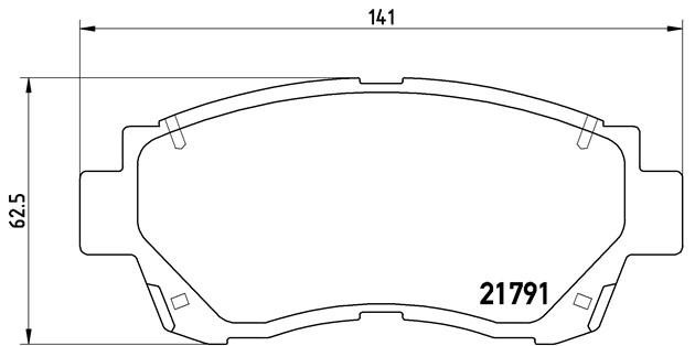 Комплект тормозных колодок, диско P83027 BREMBO