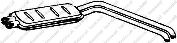 Глушитель выхлопных газов конечный 135368 BOSAL