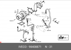 Компрессор, наддув 98408871 IVECO